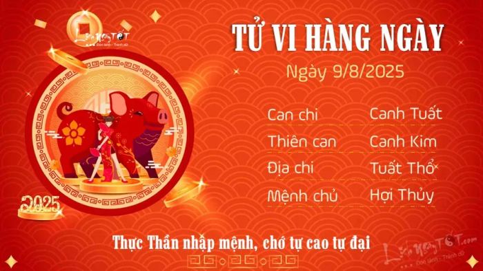 12 Tu vi hang ngay 9-8-2025 - Hoi