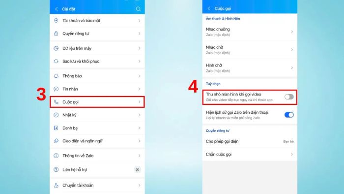 Tắt chức năng video thu nhỏ Zalo - Phần 2: Thao tác thực hiện