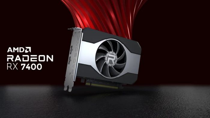 Radeon RX 7400 sở hữu thông số kỹ thuật gần như tương tự với phiên bản PRO W7400