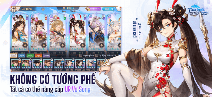 Top các tướng đáng đầu tư nhất cho người mới bắt đầu Tam Quốc Huyễn Tướng VNG trên PC với BlueStacks