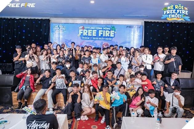Các fan hâm mộ Free Fire nhiệt tình giao lưu cùng những KOLs yêu thích