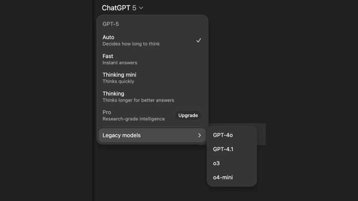 OpenAI tái thiết lập GPT- thành mô hình mặc định, đồng thời mở khóa lại quyền sử dụng GPT-4.1 cùng các phiên bản o3 và o4-mini