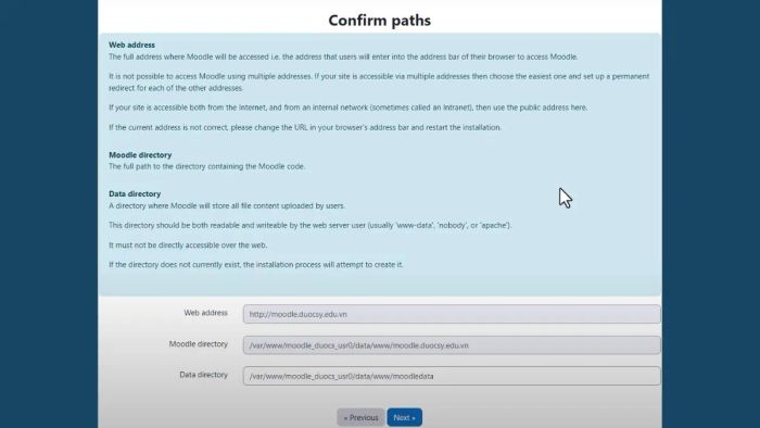 Hướng dẫn thiết lập và sử dụng Moodle phần 5