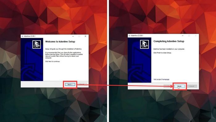 Quá trình tải xuống Kdenlive cực kỳ đơn giản và nhanh chóng