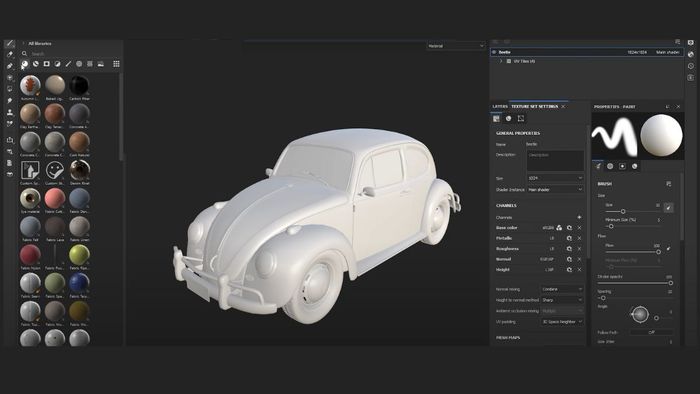Hướng dẫn kỹ thuật vẽ texture bằng brush trong Substance Painter