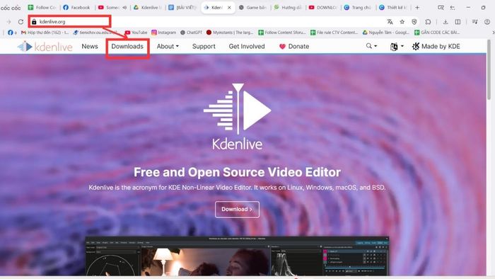 Truy cập website chính thức để tải về phần mềm