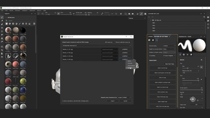 Hướng dẫn xuất file texture từ Substance Painter