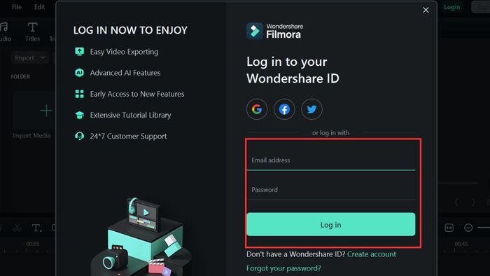 Xác thực tài khoản Wondershare ID chính chủ