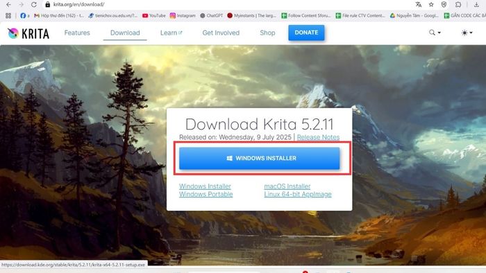 Hướng dẫn chi tiết tải và cài đặt Krita phiên bản mới nhất