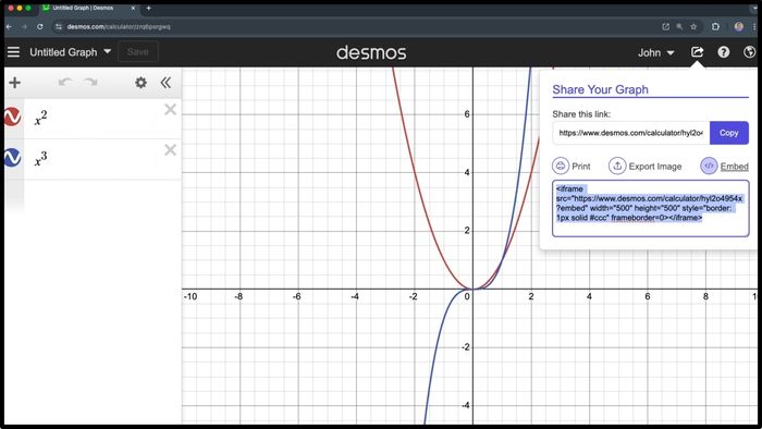 Những tiện ích đáng giá khác của Desmos 3D