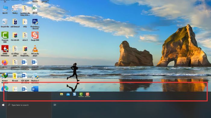 Hướng dẫn điều chỉnh kích thước thanh Taskbar - Thực hiện bước hai
