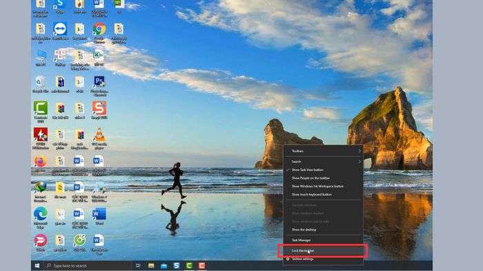 Hoàn tất quá trình điều chỉnh kích thước thanh Taskbar - Bước cuối cùng
