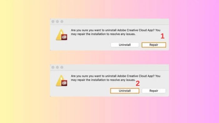 Hướng dẫn gỡ Adobe Creative Cloud - Bước thứ ba