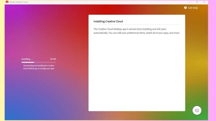Hướng dẫn tải Adobe Creative Cloud - Bước thứ ba