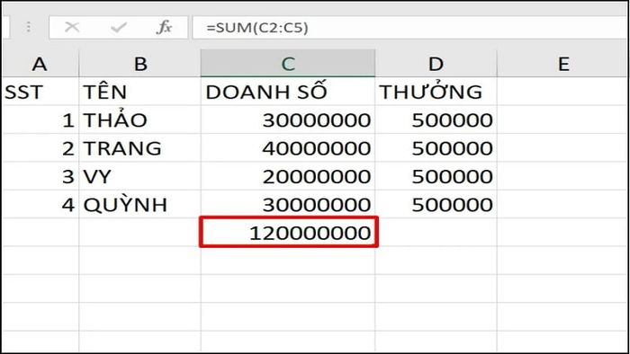 ham-tong-trong-excel-5