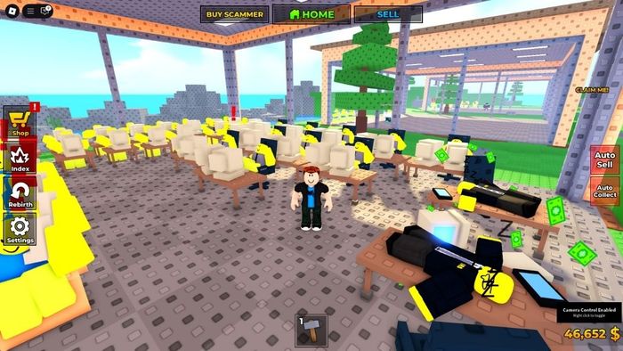 Bí quyết nhập mã trong Build a Scam Empire