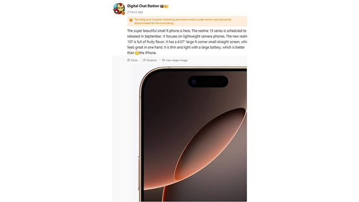 Cấu hình realme 15T được đánh giá cao về hiệu năng