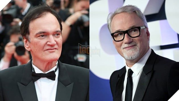 Hình ảnh chụp cùng lúc hai đạo diễn lừng danh Quentin Tarantino và David Fincher