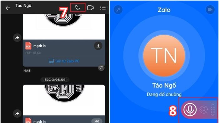 Hướng dẫn phát lại cuộc gọi Zalo trên Android - bước thứ tư