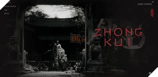 Thực đơn giới thiệu tựa game Black Myth: Zhong Kui đến từ nhà phát triển Game Science