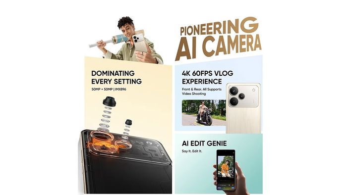 Hệ thống camera trên realme P4 Pro cho chất lượng hình ảnh xuất sắc