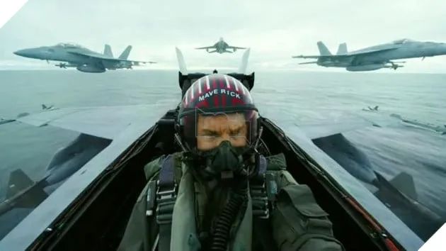 Cảnh quay trong tác phẩm điện ảnh Top Gun.