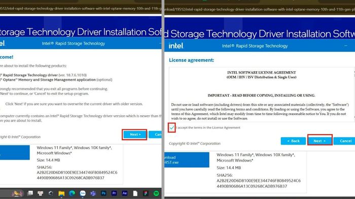 Hướng dẫn thiết lập Intel Rapid Storage Technology - bước thứ ba
