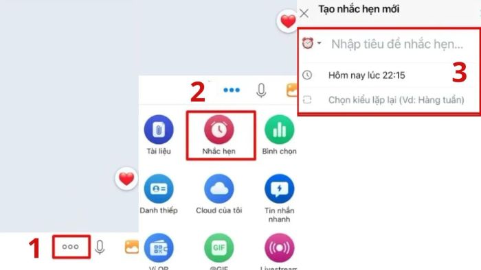 Hướng dẫn tạo nhắc hẹn nhóm công việc trên Zalo bằng điện thoại - bước đầu tiên