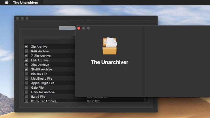 Quy trình cài đặt và khởi động ứng dụng The Unarchiver
