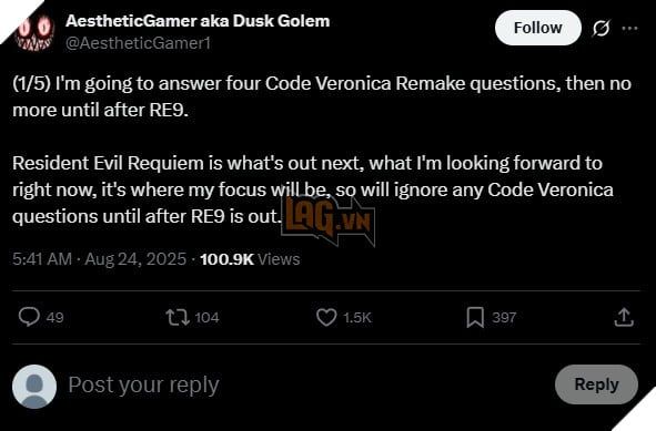 Dusk Golem tương tác và giải đáp thắc mắc từ cộng đồng người hâm mộ