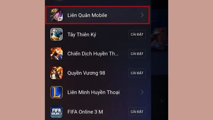 Hướng dẫn chi tiết bước 2 thực hiện nạp Quân Huy vào tài khoản Liên Quân