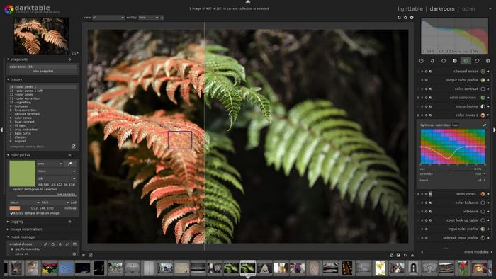 DarkTable Photo Editor là một công cụ biên tập ảnh chuyên nghiệp, hoàn toàn miễn phí và mã nguồn mở, được thiết kế đặc biệt để phát triển các tệp ảnh RAW.