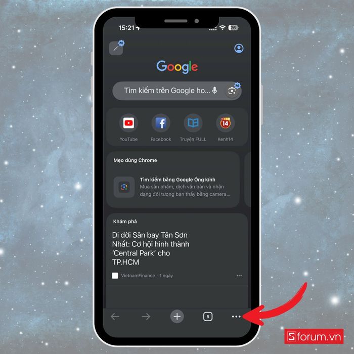 Cách cho phép cửa sổ bật lên trên iPhone trong Google Chrome bước 2