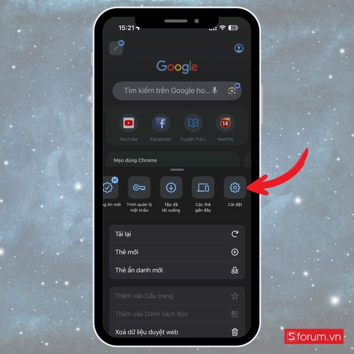 Cách cho phép cửa sổ bật lên trên iPhone trong Google Chrome bước 3