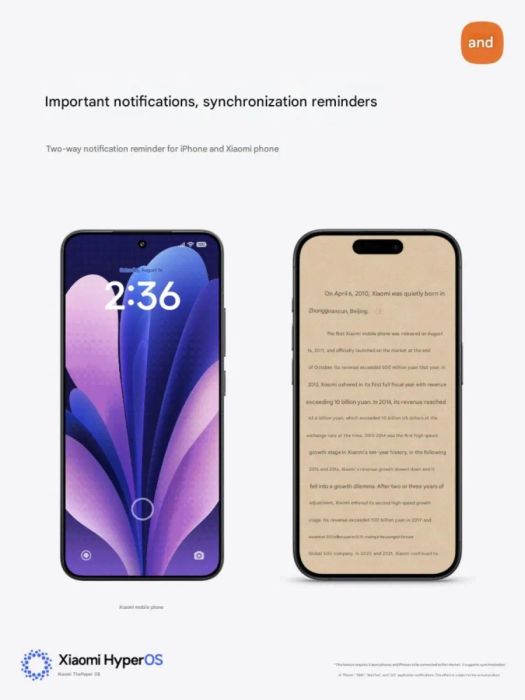 phản hồi tin nhắn từ điện thoại Xiaomi ngay lập tức thông qua iPhone