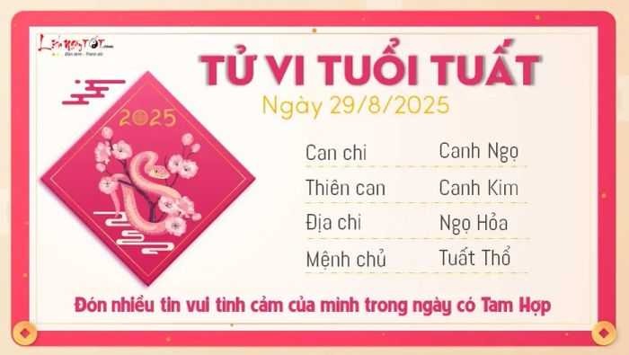 Tu vi hang ngay 29/8/2025 cua 12 con giap - Tuat