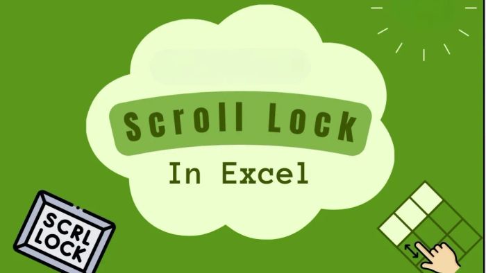 Phím Scroll Lock được dùng để điều chỉnh chức năng của các phím mũi tên khi làm việc với Excel