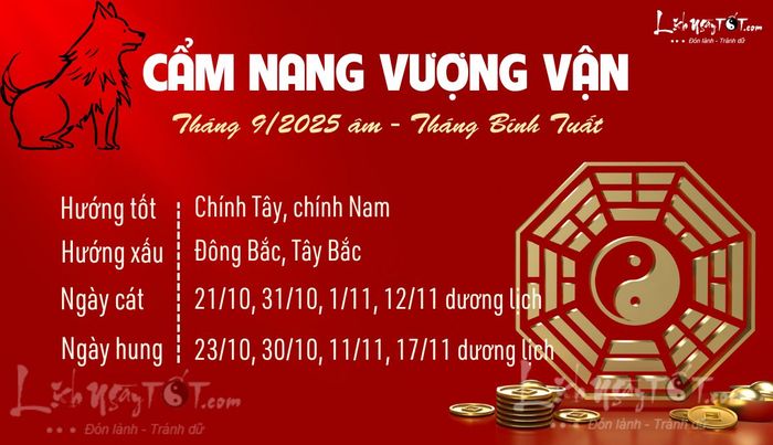 Cẩm nang vượng vận tháng 9/2025 âm lịch