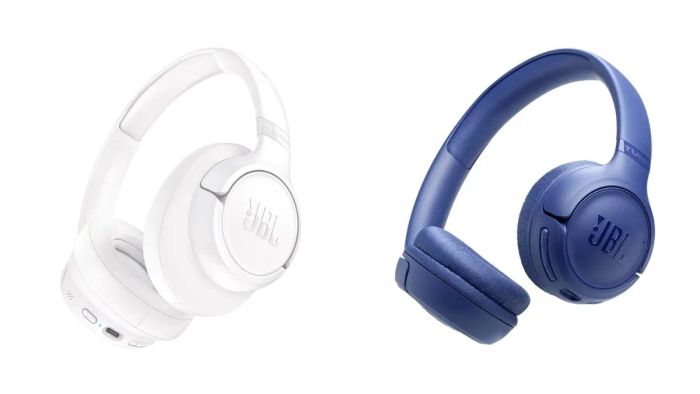 Ngoại hình và thiết kế của mẫu Tune 730BT (ở bên trái) và mẫu on-ear Tune 530BT (ở bên phải)