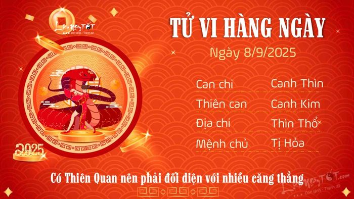 Tu vi hang ngay 8/9/2025 cua 12 con giap - Ti