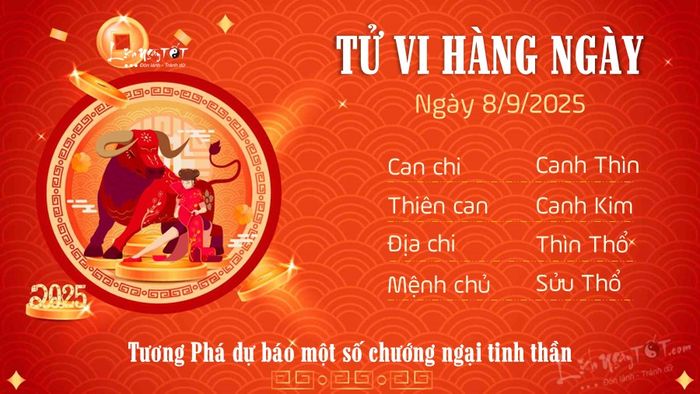 Tử vi hàng ngày 8/9/2025 của 12 con giáp - Sửu