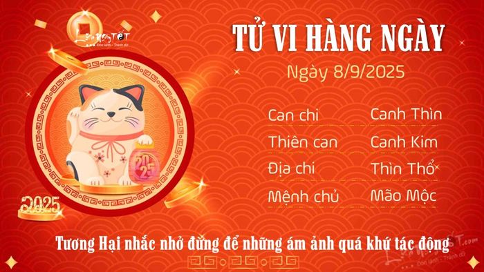 Tử vi hàng ngày 8/9/2025 của 12 con giáp - Mão