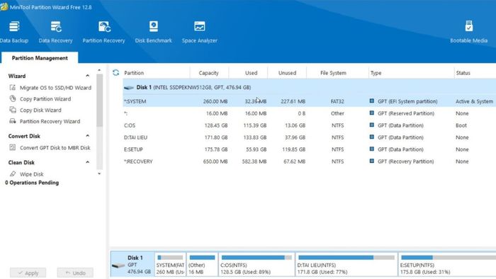Hướng dẫn cài đặt MiniTool Partition Wizard cơ bản 5