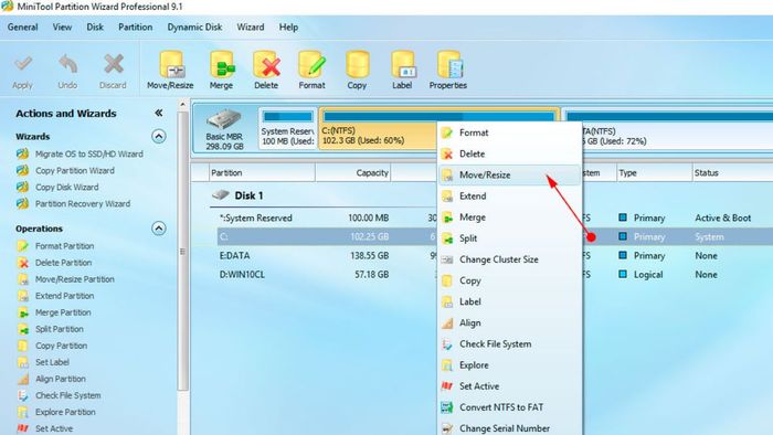Một số điểm mạnh nổi bật của MiniTool Partition