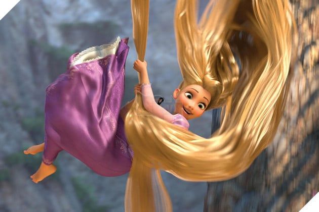 Chân dung nhân vật Rapunzel trong phim hoạt hình Tangled.