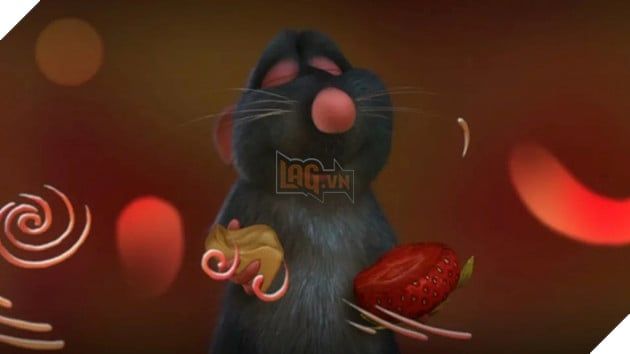 Hình ảnh của chú chuột Remy trong Ratatouille.