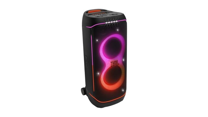 JBL PartyBox 720 đi kèm hệ thống đèn LED động với hiệu ứng ánh sáng thay đổi theo nhịp điệu bài hát.
