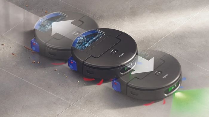 Dyson Spot+Scrub sử dụng cảm biến Lidar và AI để lập bản đồ, mang lại khả năng di chuyển chính xác hơn.
