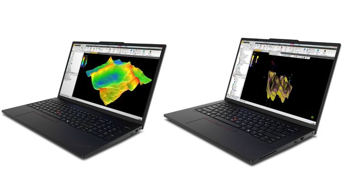 ThinkPad P16s i Gen 4 (bên trái) và P14s i Gen 6 (bên phải) là hai mẫu máy trạm mỏng nhẹ nhất của Lenovo.