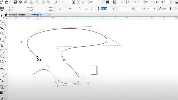 4 công cụ vẽ đường cong trong Corel 9